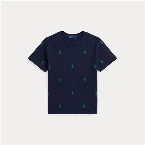 Ralph Lauren Polo Pony T-shirt I Mesh Refined Navy  Refined Navy 124-134cm  Marineblå  124-134 cm  Drenge