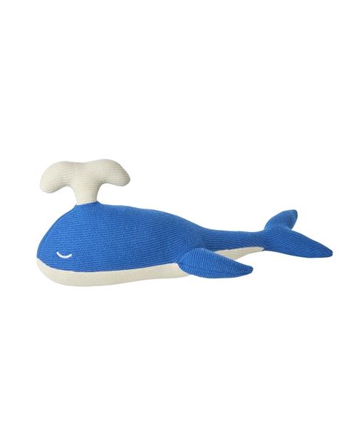 RICE Plysdyr Med Hval Blue  Blue One Size  Blå  One Size  Drenge