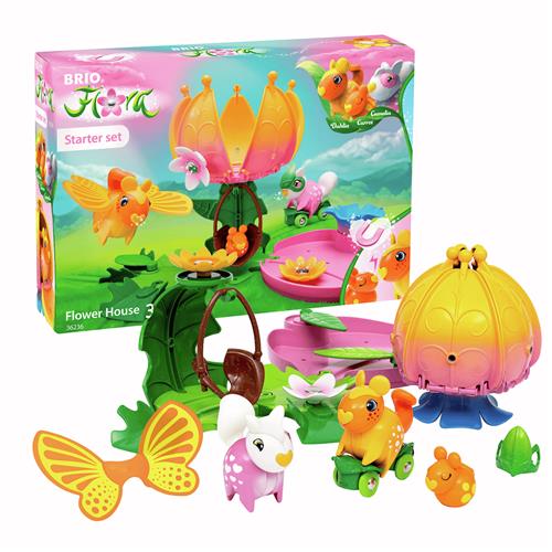BRIO BRIO Flora Blomsterhus Mix  Mix-Onesize  Gul  One Size  Drenge, Piger