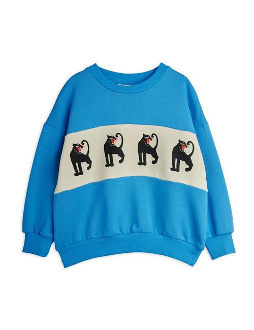 Mini Rodini Panther Sweatshirt Blue  Blue 116/122 cm  Blå  116/122 cm  Drenge