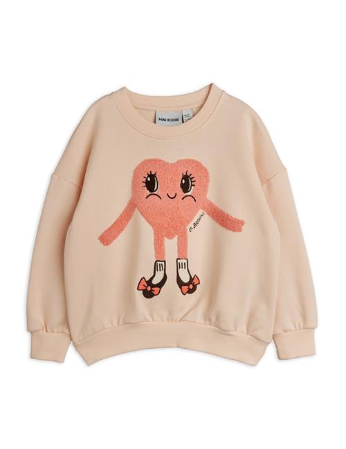 Mini Rodini Heart In Shoes Sweatshirt Pink  Pink 116/122 cm  Lyserød  116/122 cm  Piger