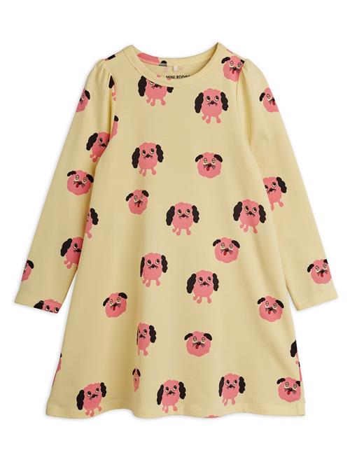 Mini Rodini Doggies Langærmet Kjole Yellow  Yellow 104/110 cm  Gul  104/110 cm  Piger