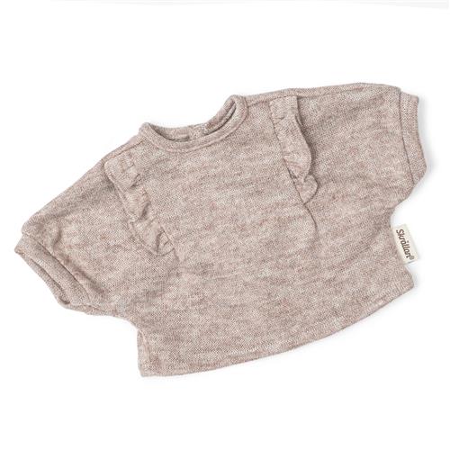 Skrållan Skrållan Dukke-T-shirt Beige Melange  One Size-Beige Melange  Beige  One Size 3+ Years Drenge, Piger