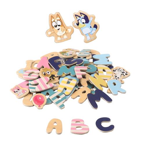 Micki Bluey Magnetiske Bogstaver Multi  One Size-Multi  Gul  One Size 3+ Years Drenge, Piger