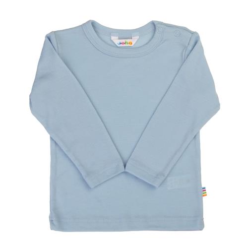 Joha Langærmet Top I Uld Blue  Blue-80 cm  Blå  80 cm  Drenge, Piger