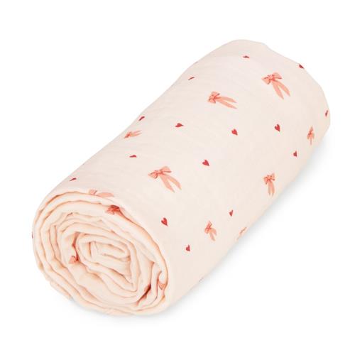 Cam Cam GOTS Muslin Babytæppe Bows  Bows One Size  Lyserød  One Size  Piger
