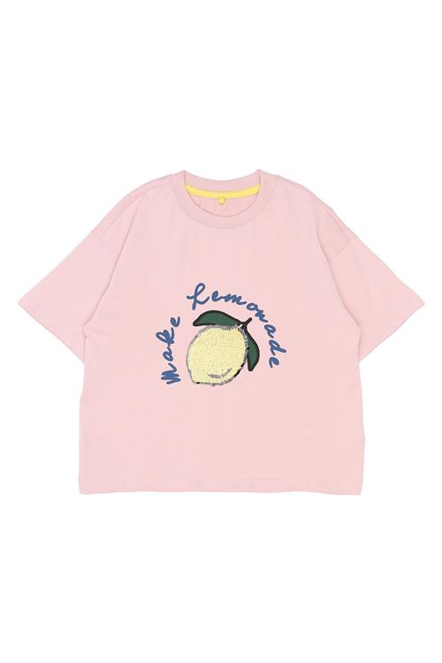 The New Shannet Kortærmet T-shirt Silver Pink  Silver Pink-5-6 Y  Lyserød  5-6 år  Piger
