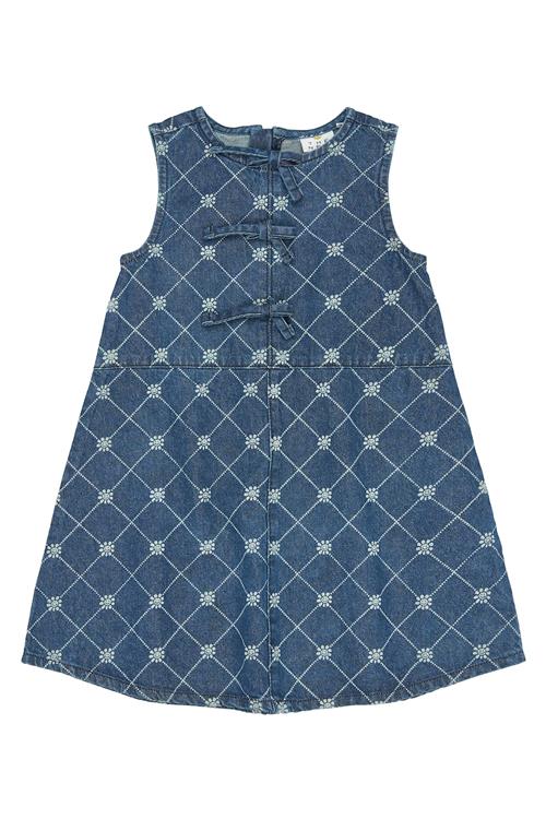 The New Ine Denim-kjole Medium Blue Denim  Medium Blue Denim-5-6 Y  Blå  5-6 år  Piger