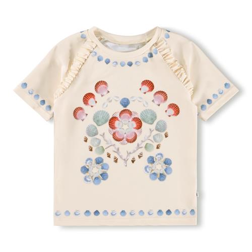 Molo Neona Rash Gurad Sea Shell Deco  Sea Shell Deco 92/98 cm  Hvid  92/98 cm  Piger
