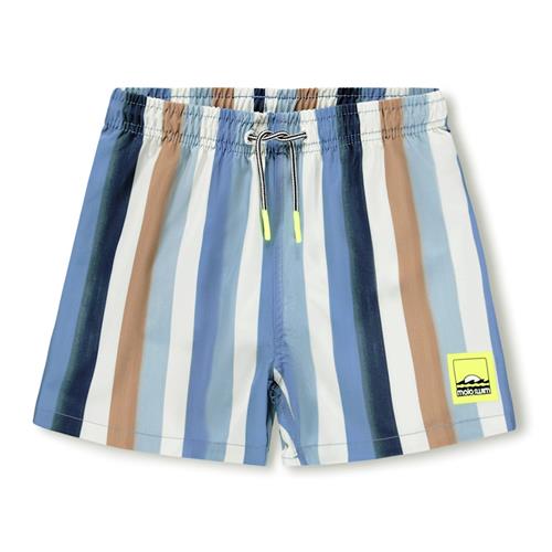 Molo Niko Board Shorts Painted Stripes  Painted Stripes 122/128 cm  Blå  122/128 cm  Drenge