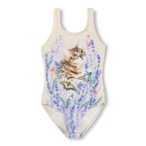 Molo Nika Badedragt Butterfly Field  Butterfly Field 122 cm  Creme  122 cm  Piger