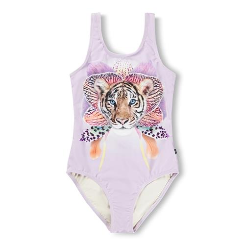 Molo Nika Badedragt Orchid Tiger  Orchid Tiger 140 cm  Lilla  140 cm  Piger