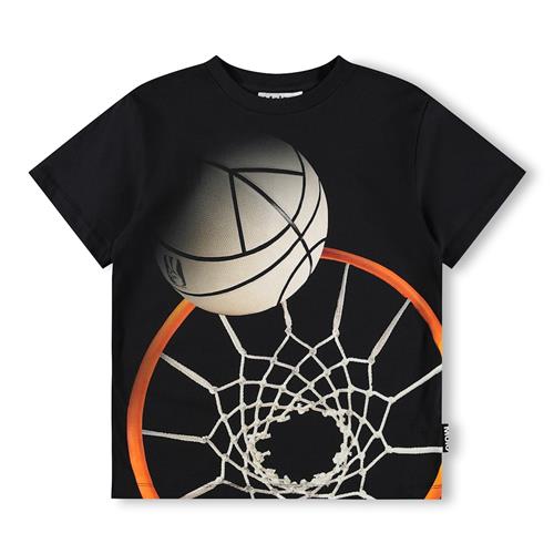 Molo GOTS Riley T-shirt Basket Hoop Dk  Basket Hoop Dk 116 cm  Sort  116 cm  Drenge