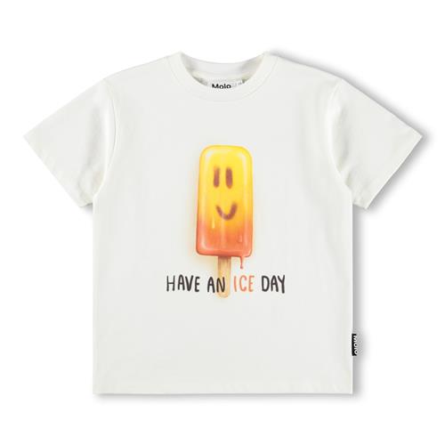 Molo GOTS Riley T-shirt Ice Day  Ice Day 104 cm  Hvid  104 cm  Drenge, Piger