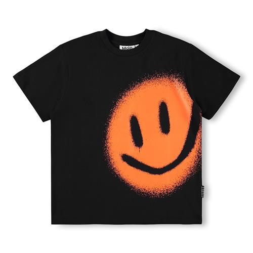 Molo GOTS Rodney T-shirt Bouncing Smile  Bouncing Smile 104 cm  Sort  104 cm  Drenge