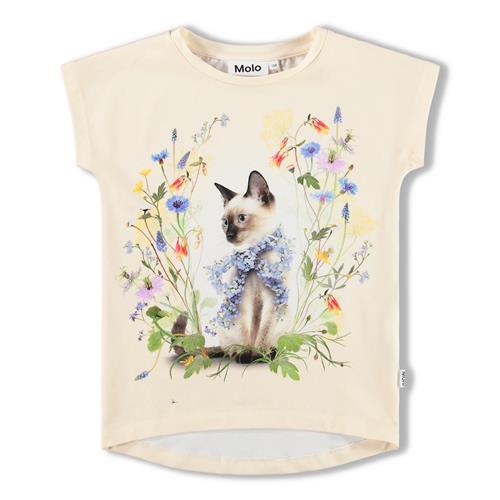 Molo GOTS Ragnhilde Tee Nature Bow  Nature Bow 92 cm  Creme  92 cm  Piger