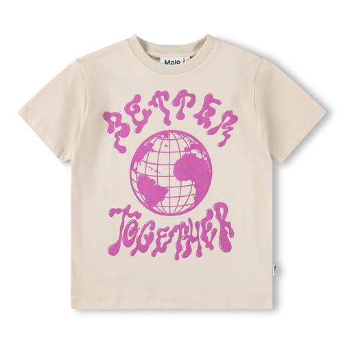 Molo GOTS Riley T-shirt Summer Sand  Summer Sand 104 cm  Creme  104 cm  Piger
