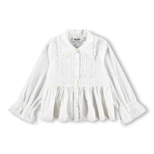 Molo GOTS Reece Bluse Whitest  Whitest 110/116 cm  Hvid  110/116 cm  Piger