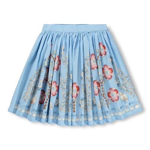 Molo GOTS Bonnie Nederdel Floral Shells  Floral Shells 122/128 cm  Blå  122/128 cm  Piger