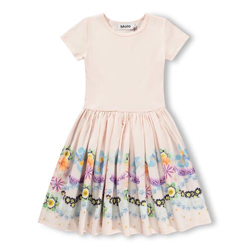 Molo GOTS Cissa Kjole Floral Icing  Floral Icing 122/128 cm  Lyserød  122/128 cm  Piger