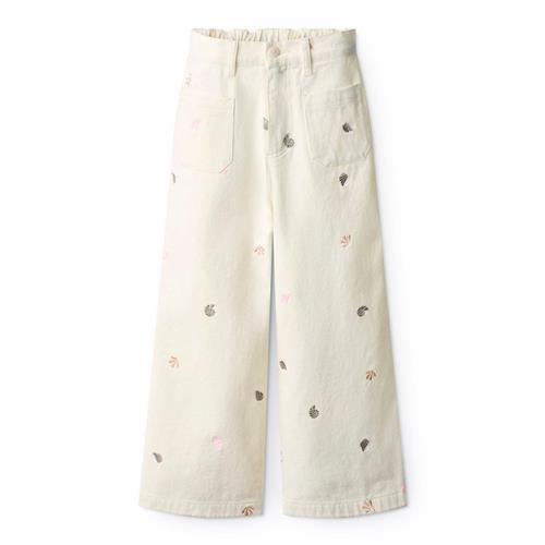 Molo GOTS Adionella Jeans Mini Shells  Mini Shells 152 cm  Hvid  152 cm  Piger