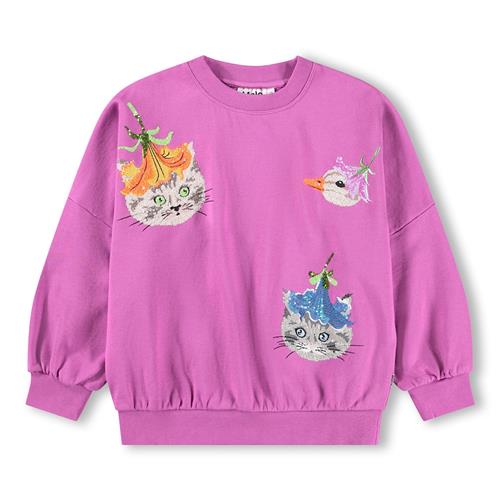 Molo GOTS Marika Sweatshirt Animal Sparkle  Animal Sparkle 140 cm  Lyserød  140 cm  Piger