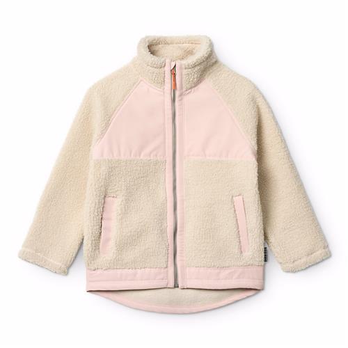 Molo Usher Fleece-jakke Soft Powder  Soft Powder 128 cm  Creme  128 cm  Piger