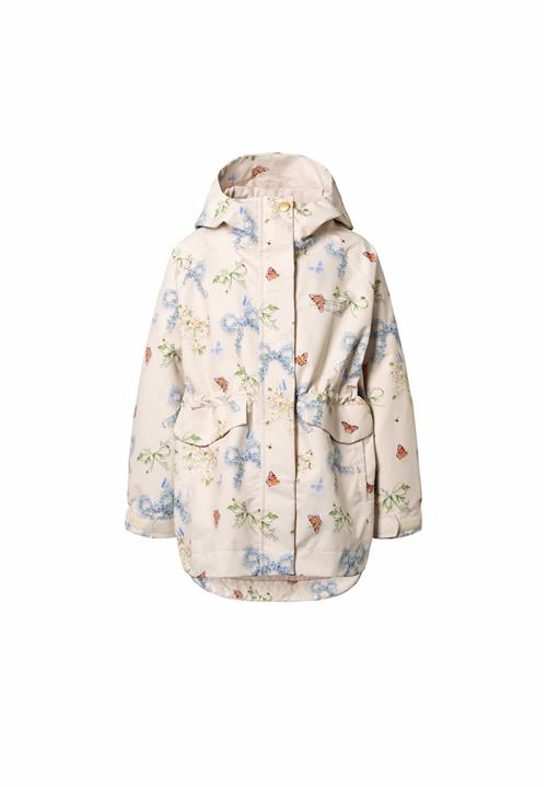 Molo Hennah Shell-frakke Floral Bows  Floral Bows 122 cm  Hvid  122 cm  Piger