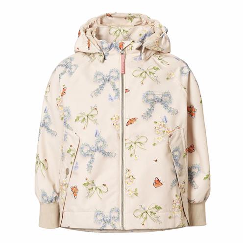 Molo Hoplas Skaljakke Floral Bows  Floral Bows 128 cm  Hvid  128 cm  Piger