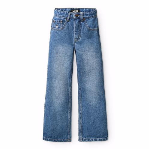 Molo Alban Jeans True Blue  True Blue 104 cm  Blå  104 cm  Drenge