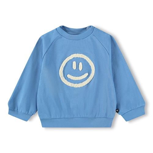 Molo GOTS Disc Sweatshirt Blue Tide  Blue Tide 62 cm  Blå  62 cm  Drenge