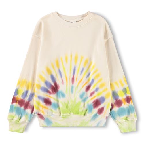 Molo GOTS Memphis Sweatshirt Rays Of Colour  Rays of Colour 122 cm  Creme  122 cm  Drenge, Piger