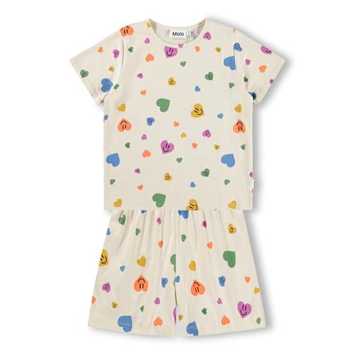 Molo GOTS Luvis Pyjamas Confetti Smiles  Confetti Smiles 86/92 cm  Hvid  86/92 cm  Piger