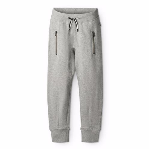 Molo Ashton Joggingbukser Grey Melange  Grey Melange 104 cm  Grå  104 cm  Drenge
