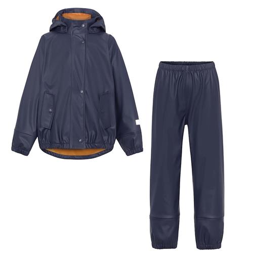 Molo Zet Regnsæt Classic Navy  Classic Navy 92/98 cm  Blå  92/98 cm  Drenge, Piger