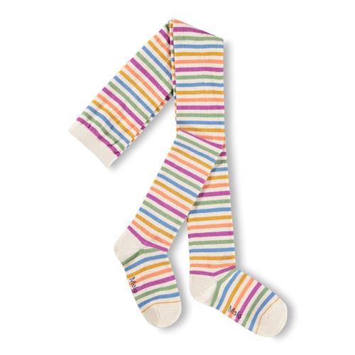 Molo Stripy Strømpebukser Mini Rainbow  Mini Rainbow 134/140 cm  Creme  134/140 cm  Piger