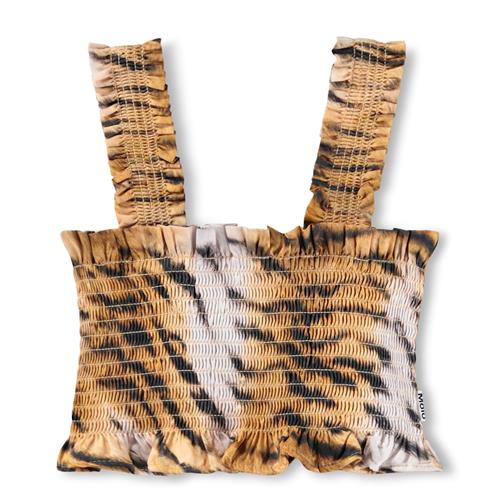 Molo GOTS Rolfia Til Toppen All Over Tiger  All Over Tiger 122/128 cm  Brun  122/128 cm  Piger