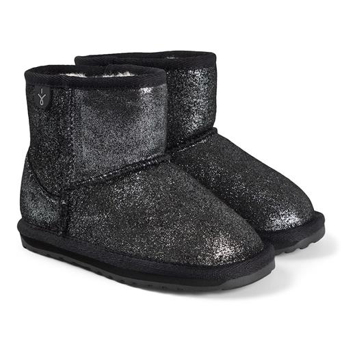 Emu Australia Wallaby Mini Metallic Støvler Black  Black 24 EU  Sort  24 EU  Piger