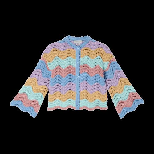 Stella McCartney Kids Strikket Cardigan Colourful  Colourful-4 Y  Lilla  4 år  Piger