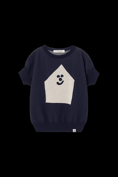 The Animals Observatory Bat Kortærmet Sweater Deep Blue  Deep Blue 4 Y  Blå  4 år  Drenge