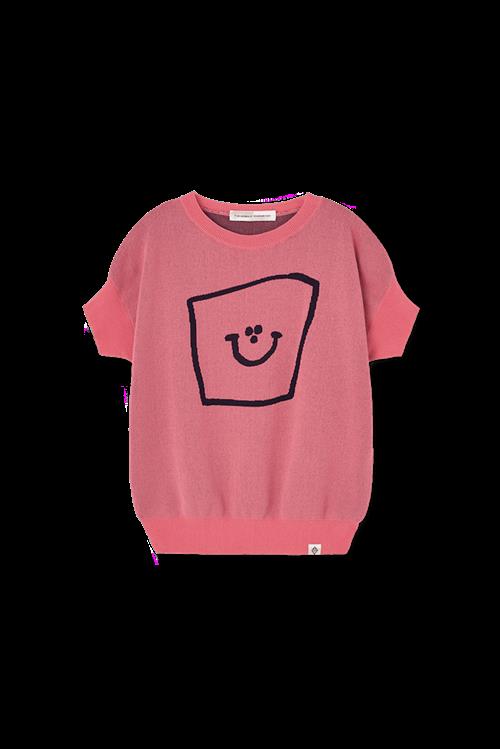 The Animals Observatory Bat Kortærmet Sweater Soft Pink  Soft Pink 8 Y  Lyserød  8 år  Piger
