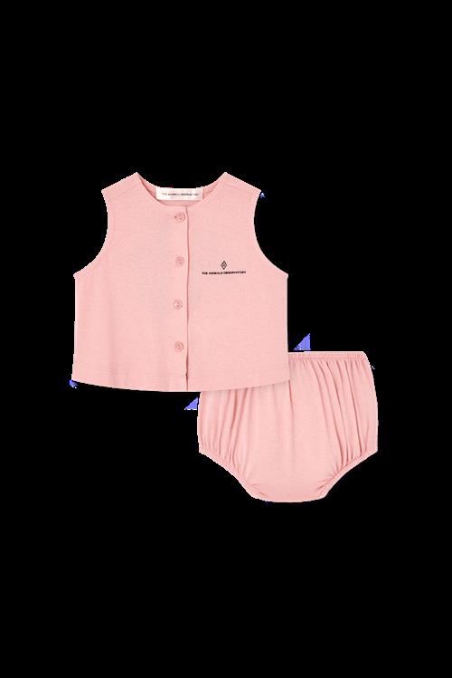 The Animals Observatory Newt Sæt Soft Pink  Soft Pink 12 months  Lyserød  12 måneder  Piger