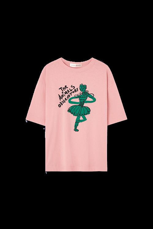The Animals Observatory Collie T-shirt Soft Pink  Soft Pink 4 Y  Lyserød  4 år  Piger