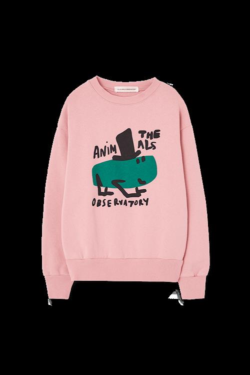 The Animals Observatory Bear Sweatshirt Soft Pink  Soft Pink 3 Y  Lyserød  3 år  Piger