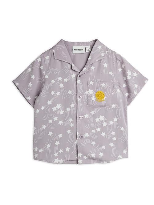 Mini Rodini Starfall Vævet Skjorte Purple  Purple 128/134 cm  Lilla  128/134 cm  Drenge, Piger