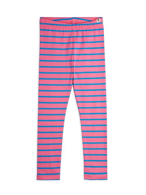 Mini Rodini Stripe Leggings Pink  Pink 116/122 cm  Lyserød  116/122 cm  Piger