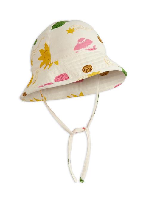 Mini Rodini Space Solhat I Musselin Off-white  Off-White 44/46 cm  Hvid  44/46 cm  Drenge, Piger