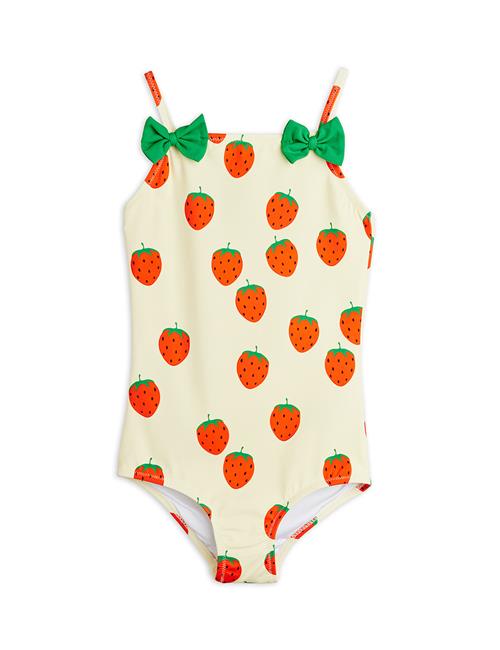 Mini Rodini Strawberries Badedragt Off-white  Off-White 116/122 cm  Hvid  116/122 cm  Piger