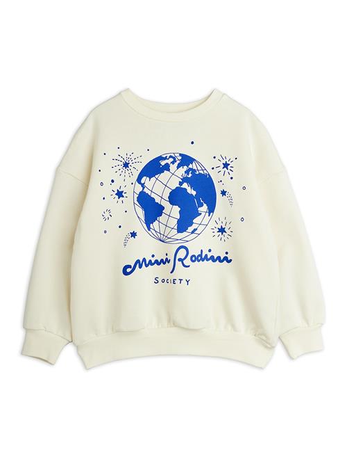 Mini Rodini Society Sweatshirt White  White 80/86 cm  Hvid  80/86 cm  Drenge, Piger