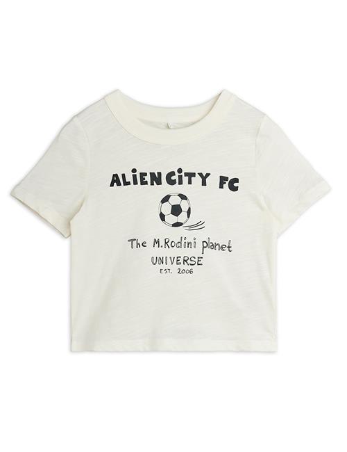 Mini Rodini Alien City Tee Off-white  Off-White 104/110 cm  Hvid  104/110 cm  Drenge, Piger